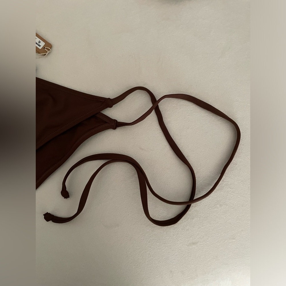 NWT Skims Two Piece Swimsuit Bikini Top & Bottom Cocoa Color Size 2X - Picture 12 of 12